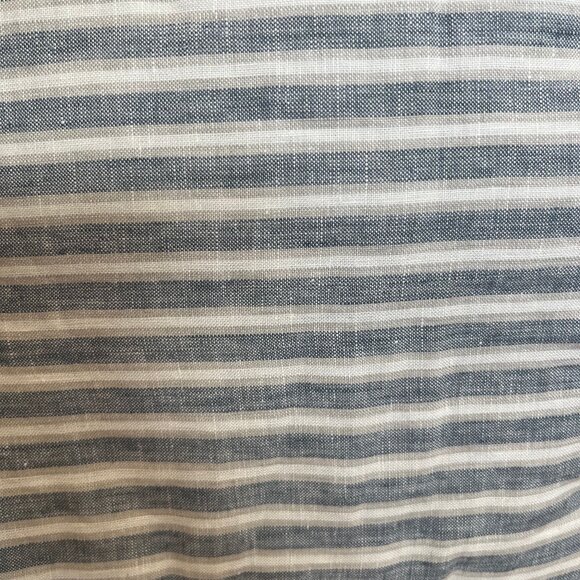 Pottery Barn Kids Montauk Belgian Flax Linen Bumper, Blue - Picture 3 of 4